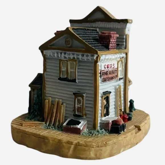 NIB Vintage House Cox's Furniture & Undertakers Figurine Liberty Falls Monument - Picture 5 of 6